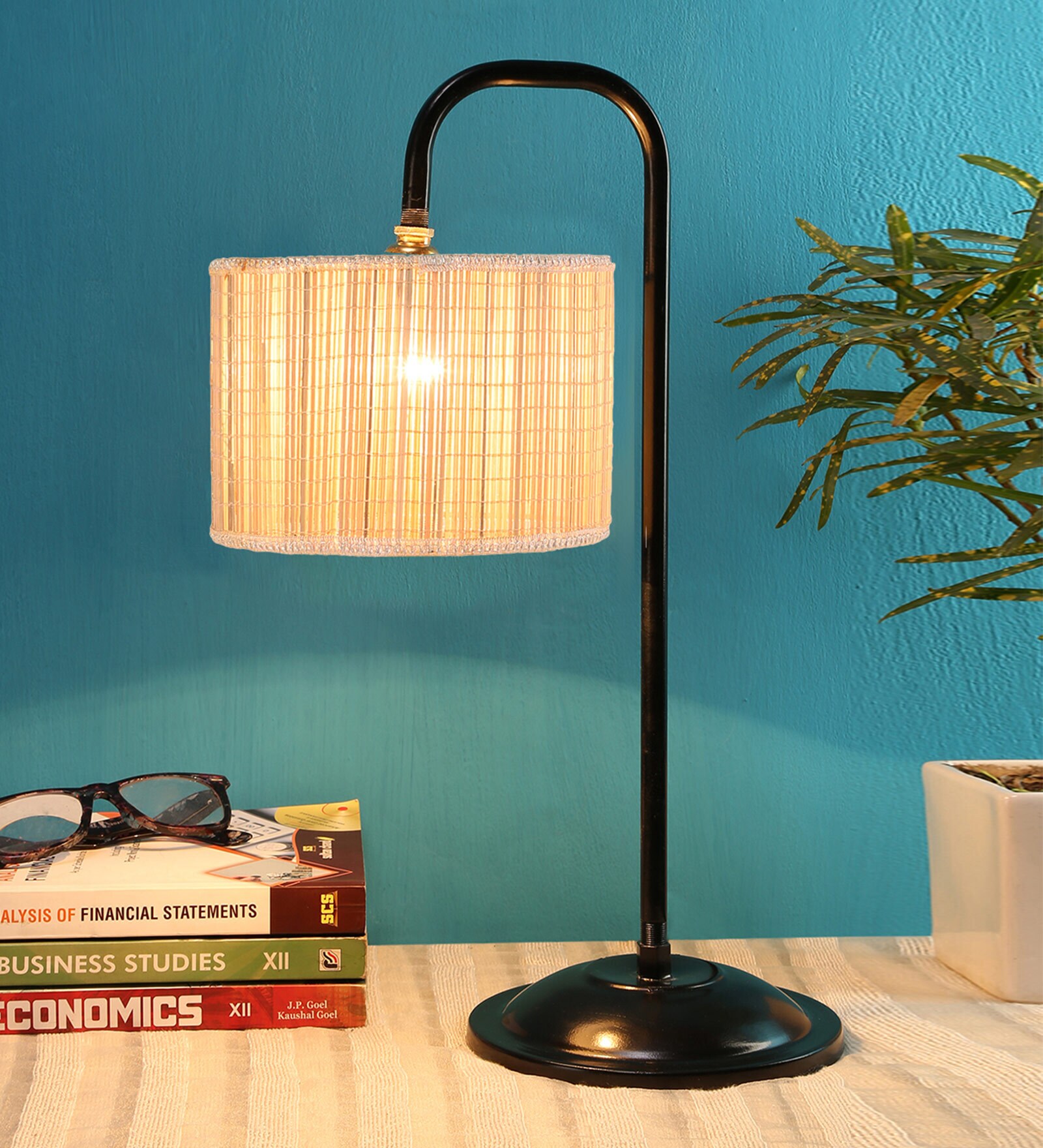 Buy Beige Shade Table Lamp With Iron Base By New Era At Off By New