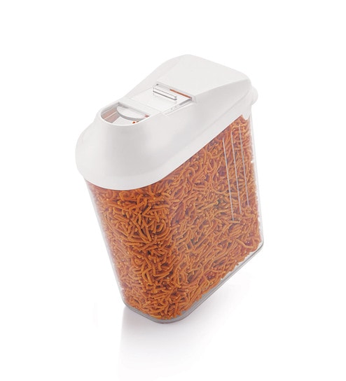 Set of 3 - Skippar Plastic Kitchen Storage Container (750 ML, White) deal from pepperfry