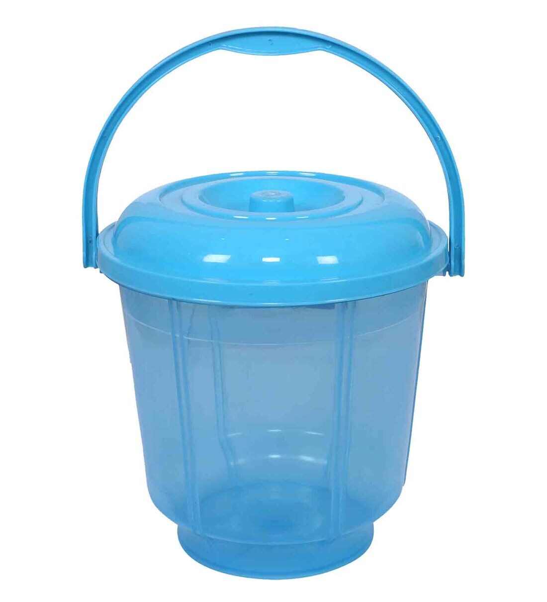 Buy 13 Ltrs Sky Blue Plastic Bucket By Kuber Industries Online ...