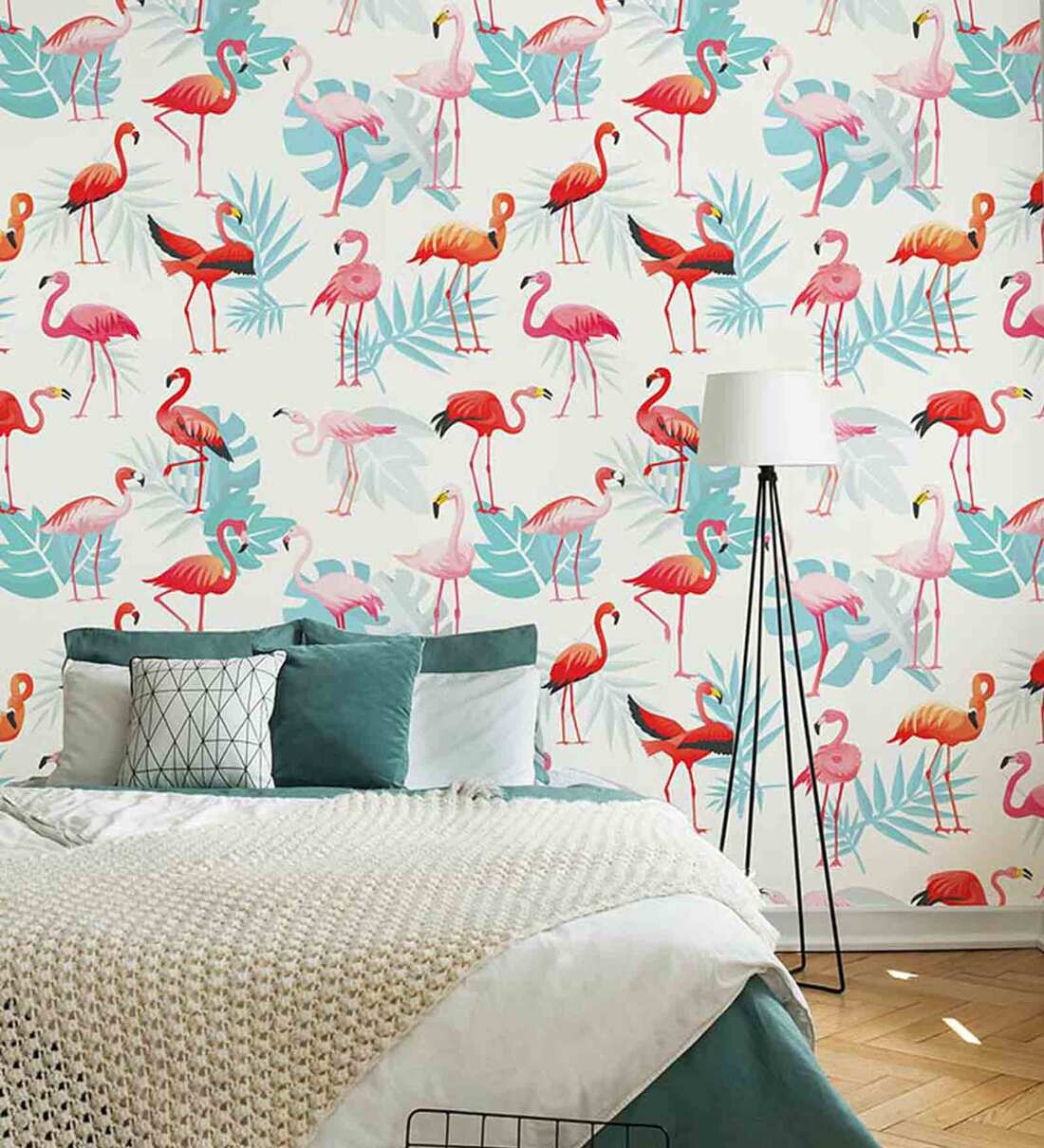 Flamingo by Arte  Blue  Pink  Wallpaper  Wallpaper Direct