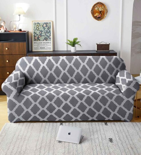 3 Seater Abstract Stretchable Sofa Cover Offers & Cashback