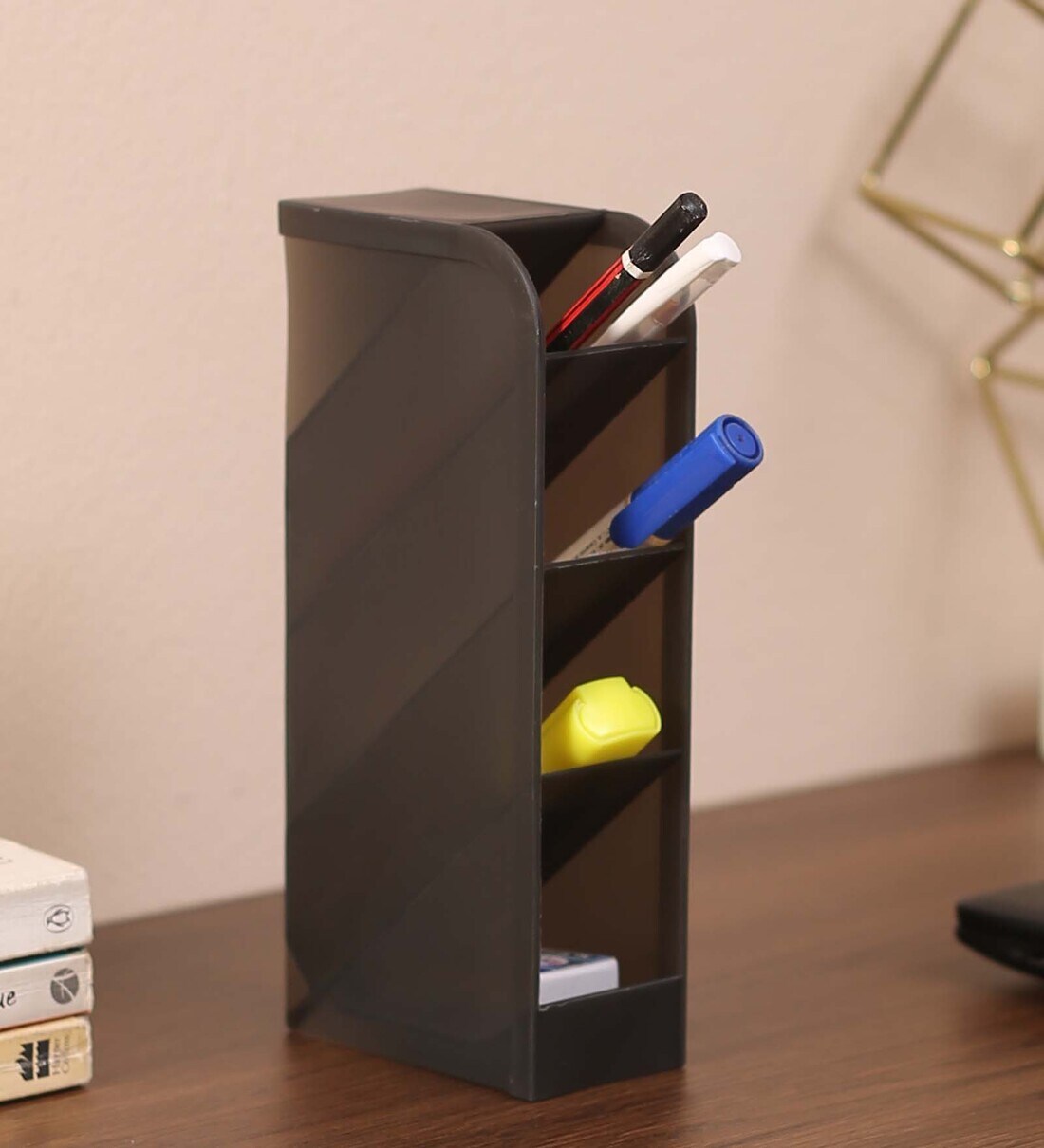 Buy 4 Compartment Plastic Stationery Holder by The Quirk Box at 35 OFF