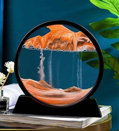 7 Inch 3D Sand Art LED Showpiece (Assorted)
