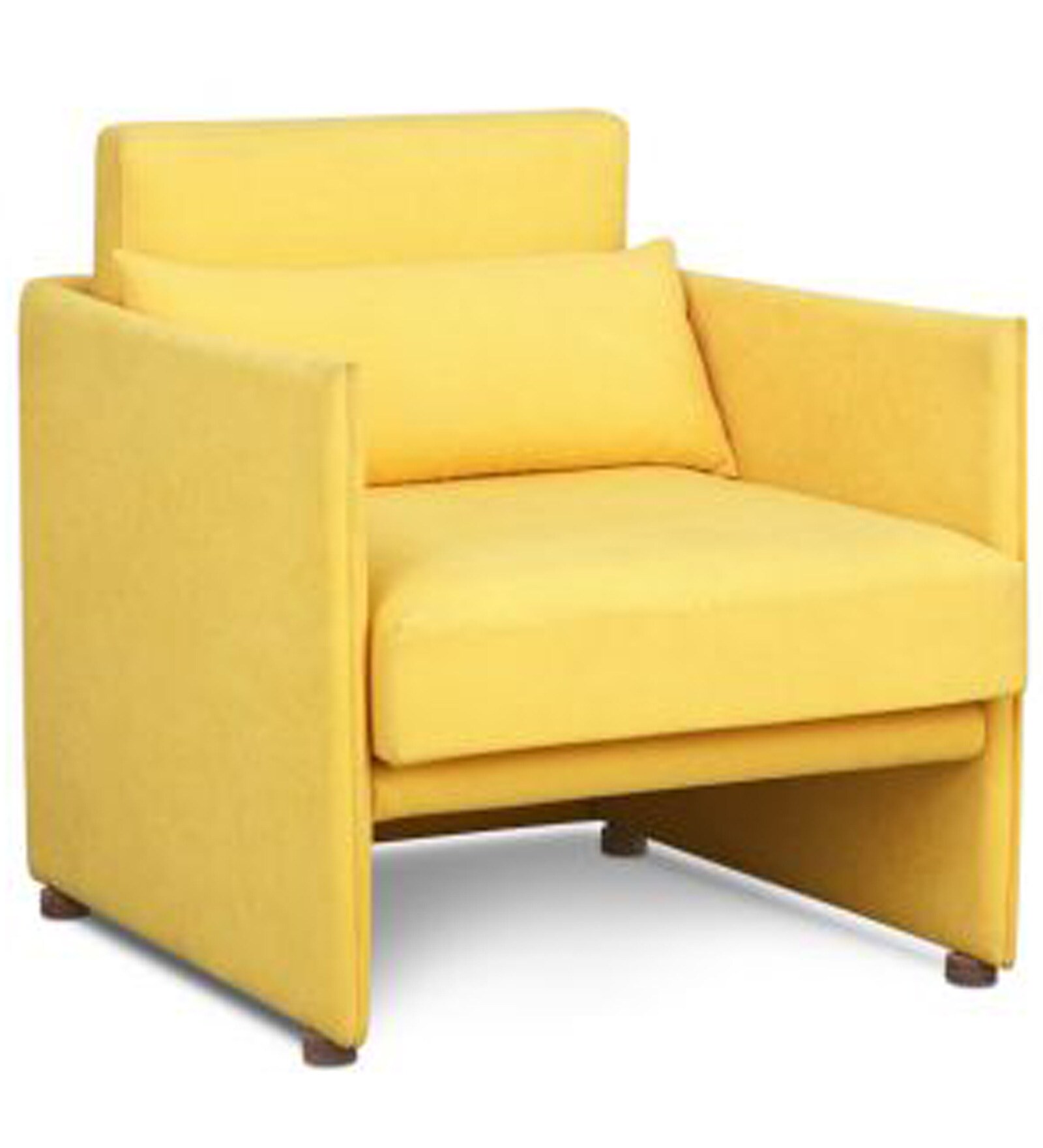 Buy Accent Chair in Yellow Colour by FurnitureTech Online Accent