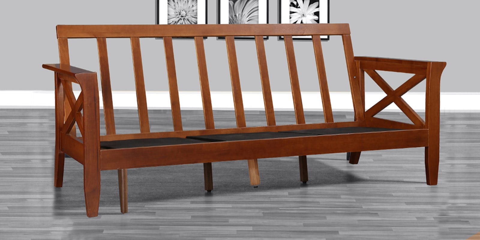 Buy Aldrich 3 Seater Sofa in Dirty Oak colour by HomeTown Online