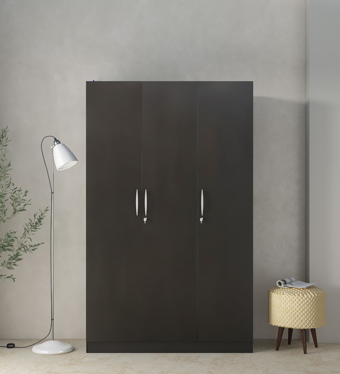 Buy Amber 3 Door Wardrobe with Drawer in Wenge Finish at 35% OFF by ...