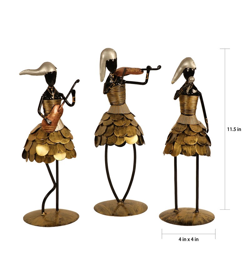 Buy Gold Finish Metal Musician Figurine by Cocovey Online Musical