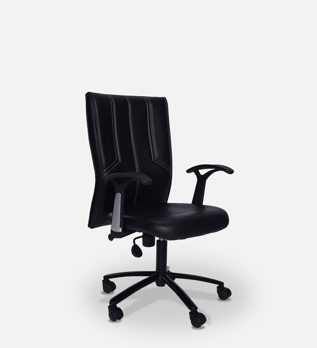 Buy Atlas Low Back Ergonomic chair in Black Colour by Design lever