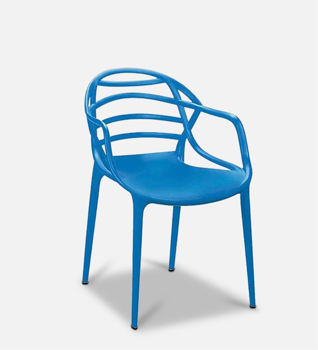 Buy Atria Plastic Chair in Blue Colour (Set of 2) By Cello Online