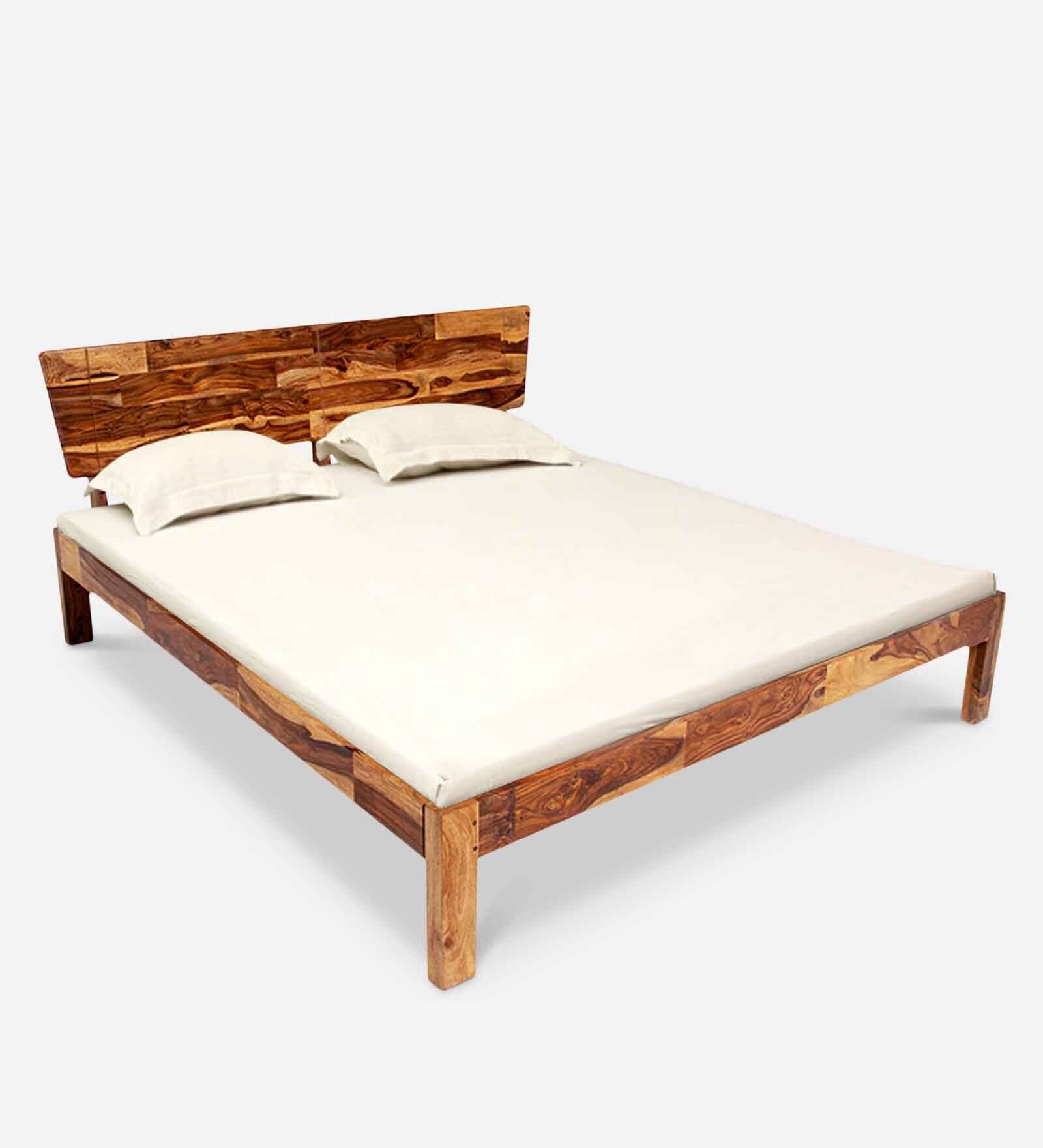 Buy Auriga Queen Size Bed in Natural Finish at 6 OFF by Wakefit Pepperfry