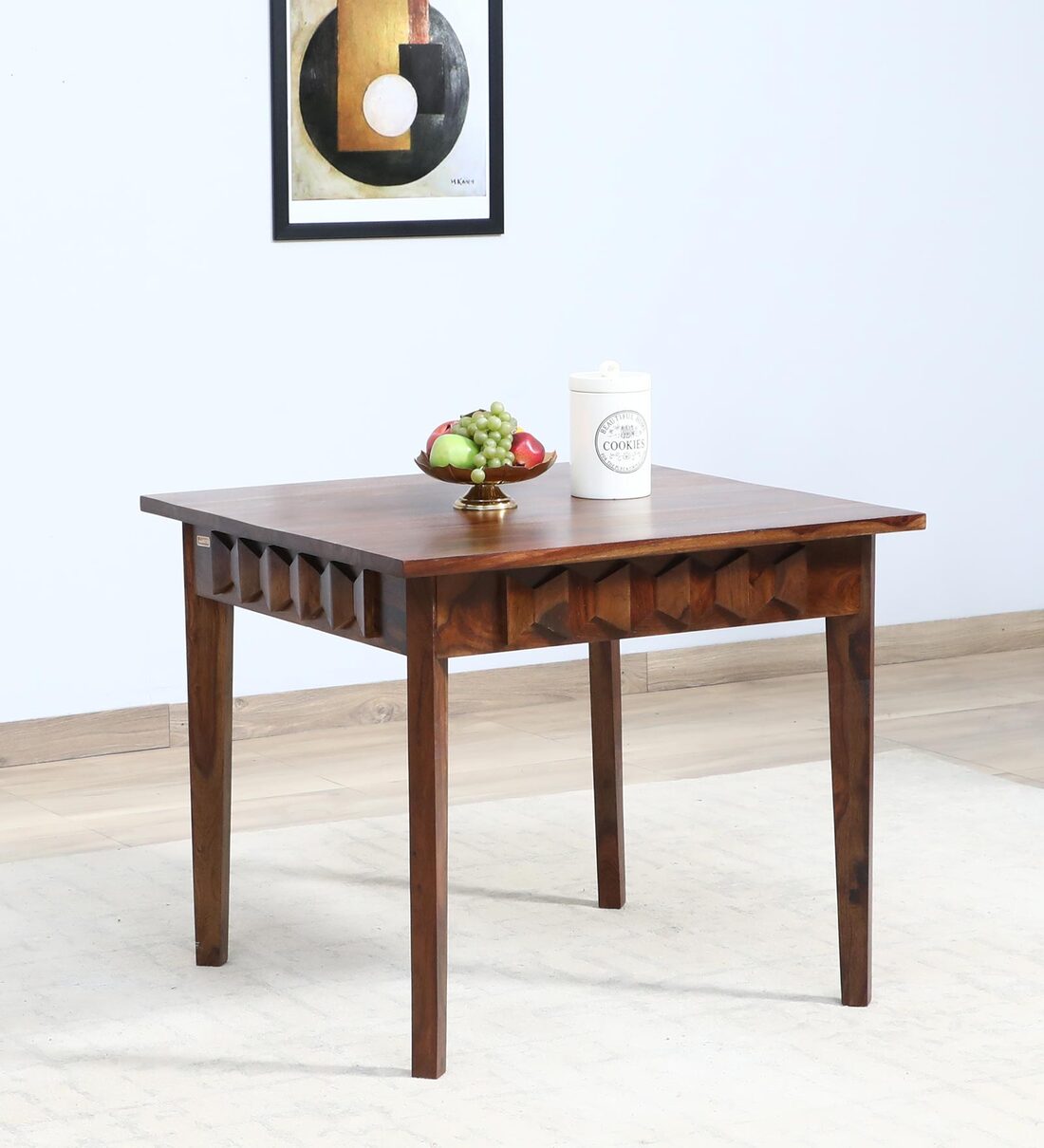 Buy Avilys Sheesham Wood 4 Seater Dining Table In Provincial Teak