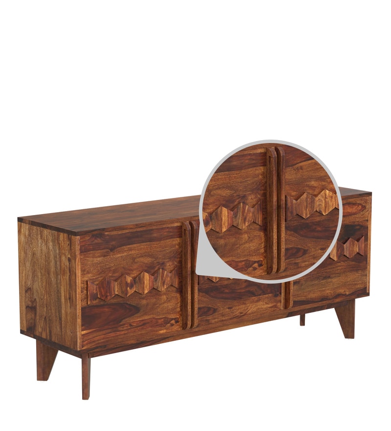 Buy Avilys Solid Wood Sideboard In Provincial Teak Finish By