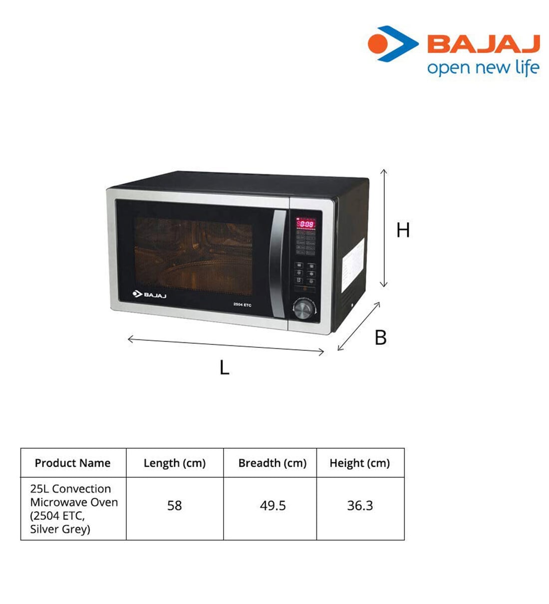 bajaj convection microwave oven