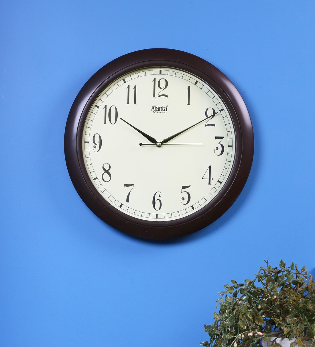 Buy Brown Plastic Contemporary Wall Clock By Ajanta at 1 OFF by Ajanta