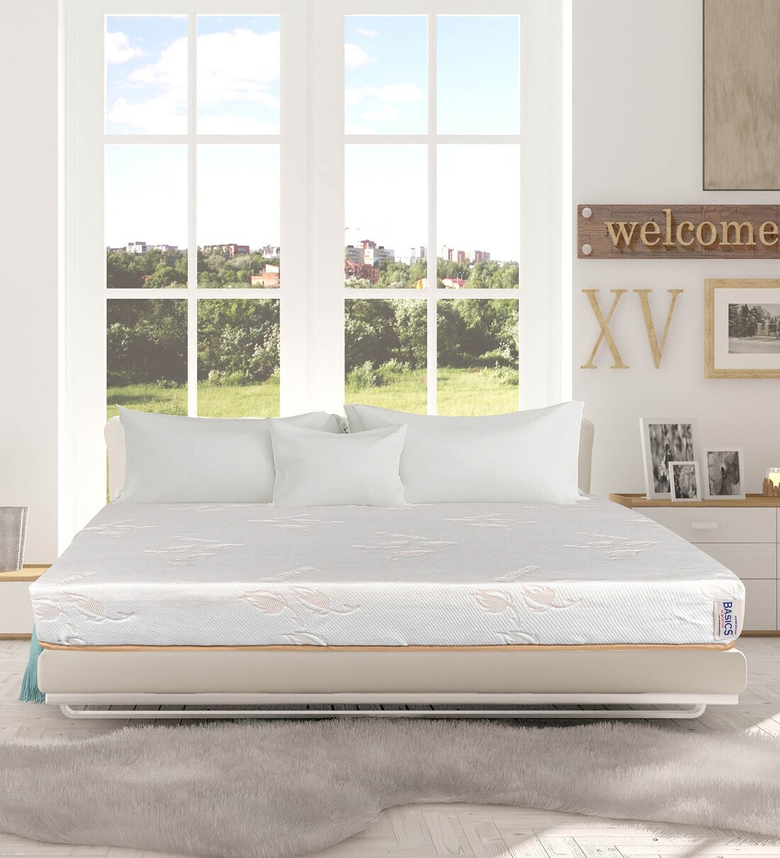 Buy Basics Ergonomic 6 inch Memory Foam Queen Size Mattress at 47 OFF by Boston Pepperfry