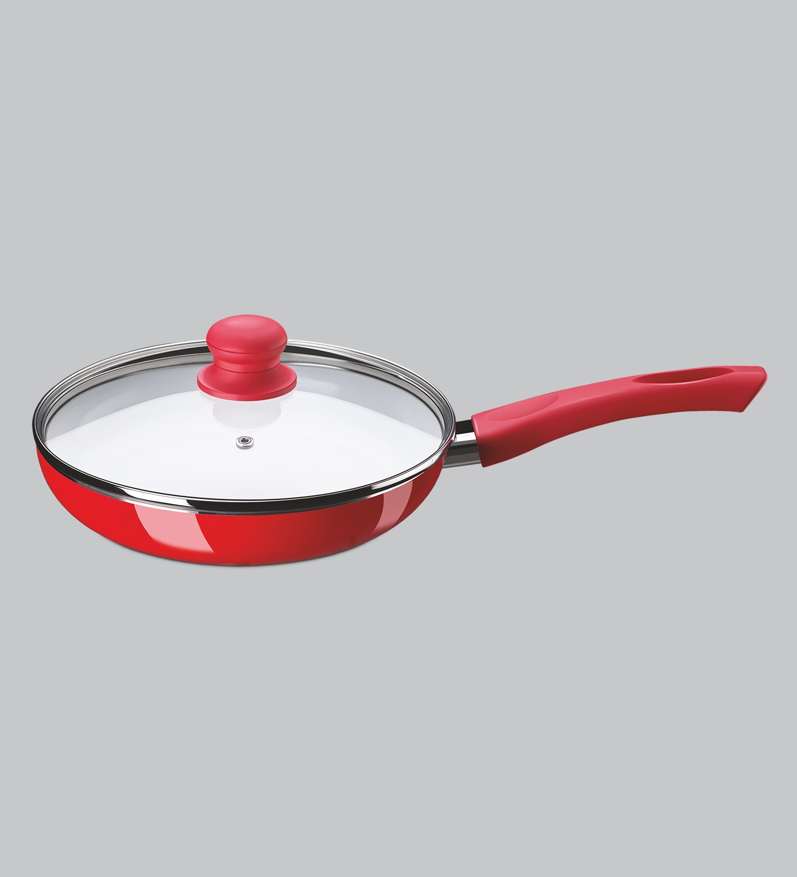 Buy Bajaj Red Ceramic Coated Fry Pan ,240 mm Online Frying & Tadka