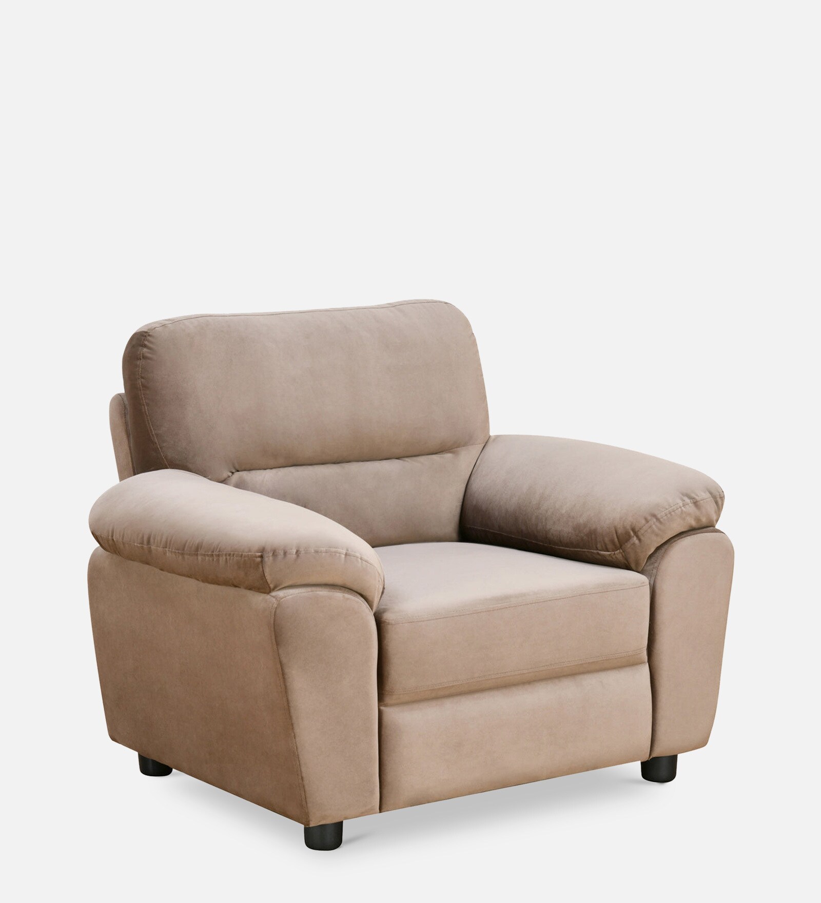 Buy Barstow 1 Seater Sofa in Brown Finish Online Contemporary 1