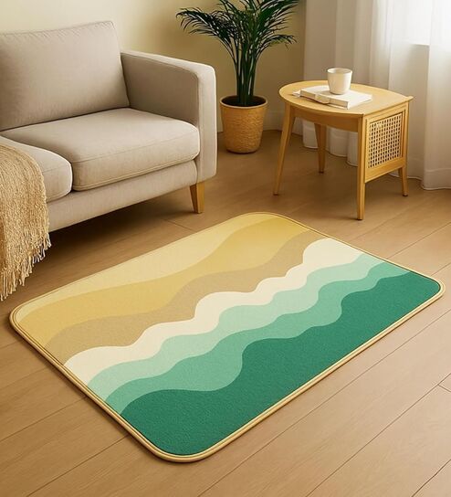 Multicolor Wave Pattern Anti-Slip Bath Mat Offers & Cashback