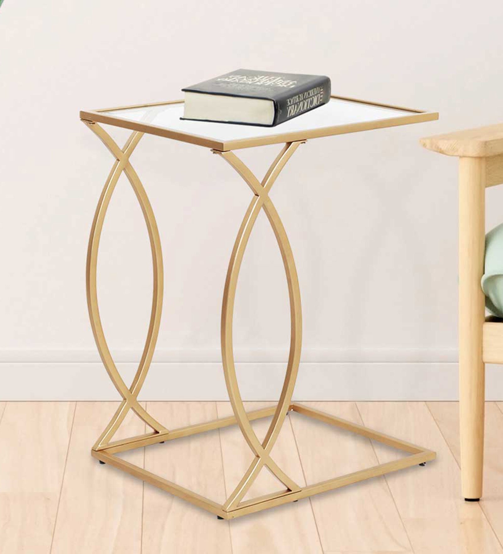 Buy Bennit Metal CShape End Table in Gold Finish at 28 OFF by AVA