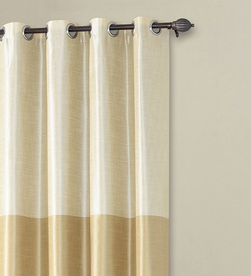 Buy Deco Window Yellow Polyester Spiral 96 Inch Door Curtain Set