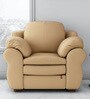 Durian Berry Leatherette 1 Seater Sofas in Beige Colour