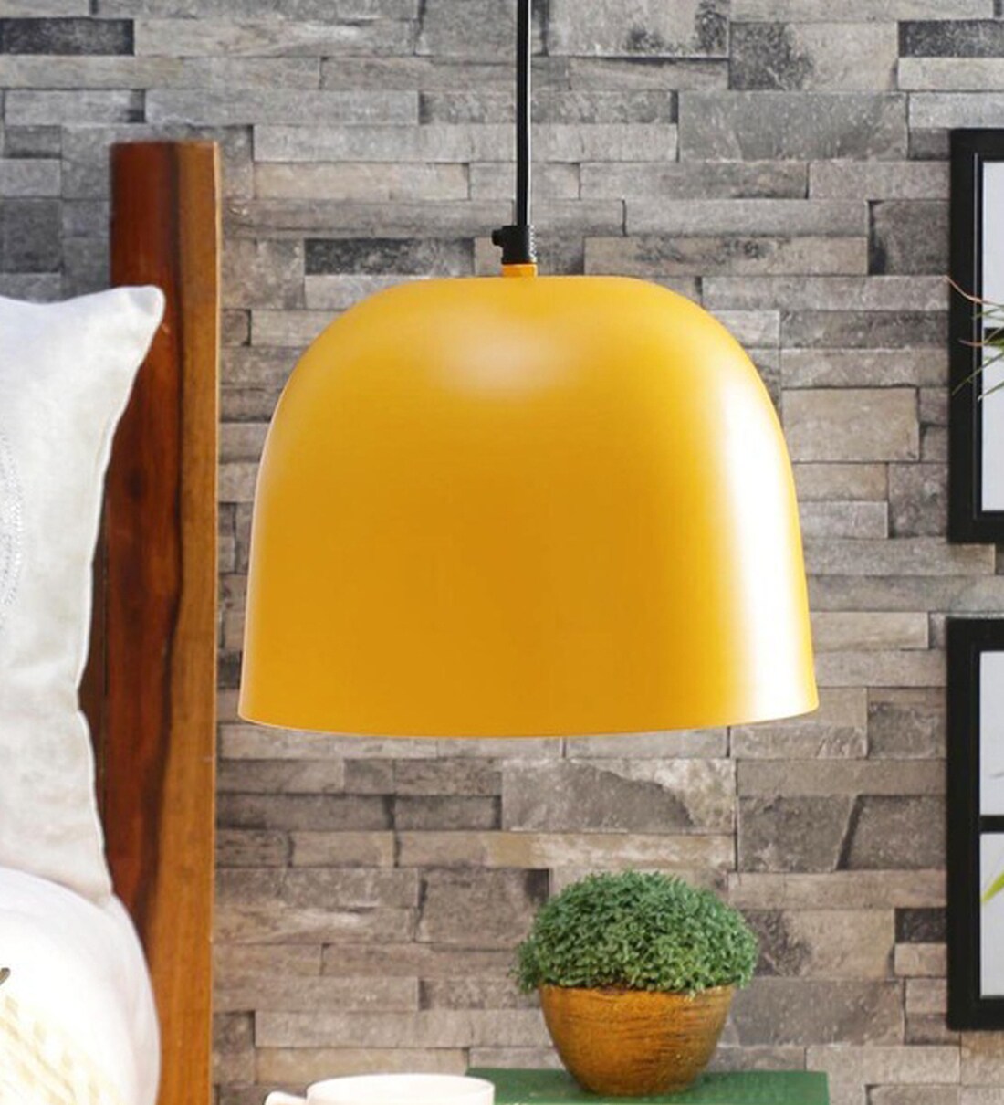 yellow hanging light