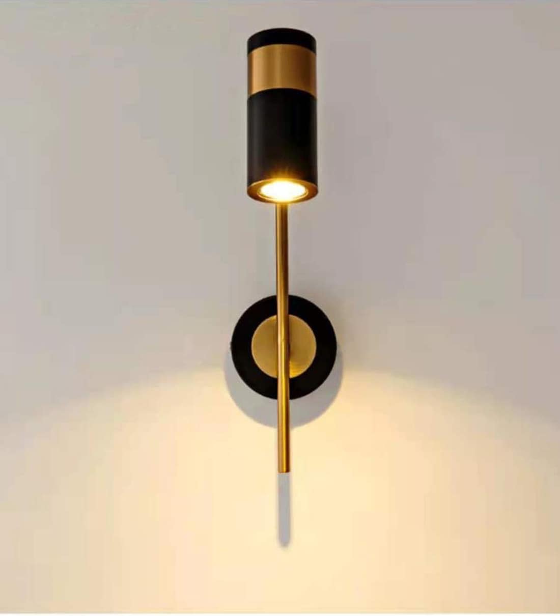 Buy Jones Black and Gold Metal LED Wall Light By Smartway Lighting at ...