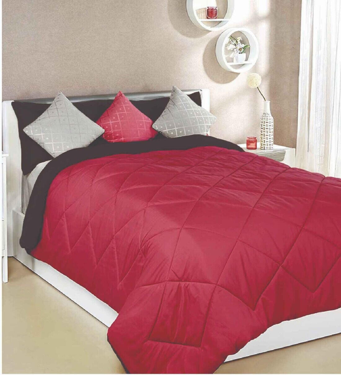 Buy Multicolor 100 Cotton 400 Heavy Winter Single Bed Comforter by