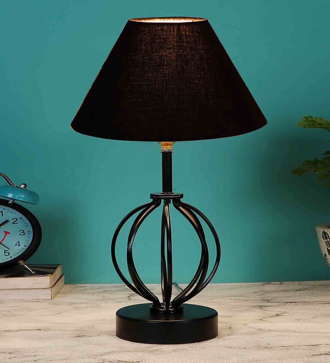 Buy Black Shade Table Lamp With Shade Table Lamp With Iron Base By New Era At 67 Off By New Era 1580