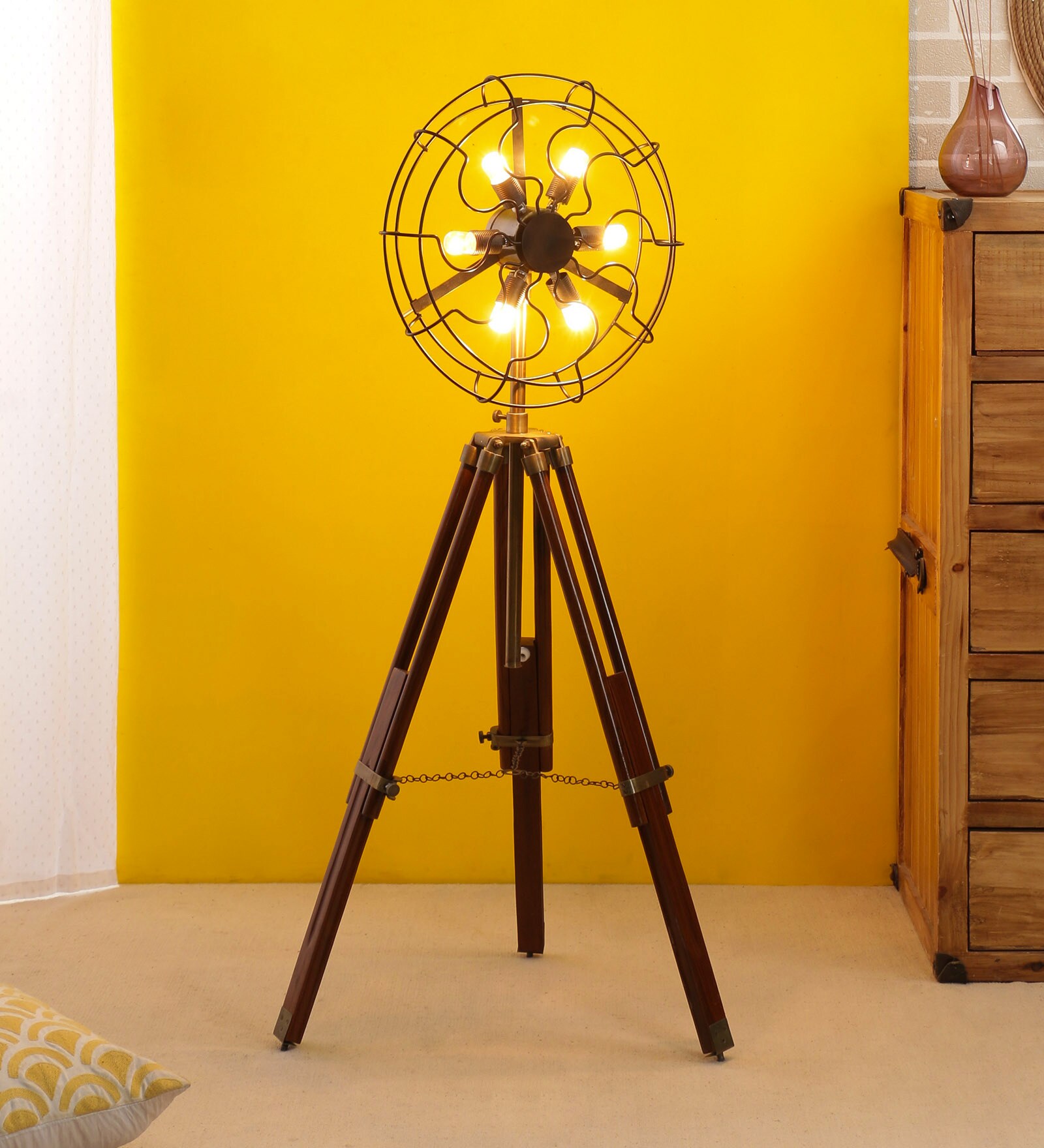 Buy Black Iron Floor Tripod Lamp by Mad Over Decor at 16 OFF by Mad