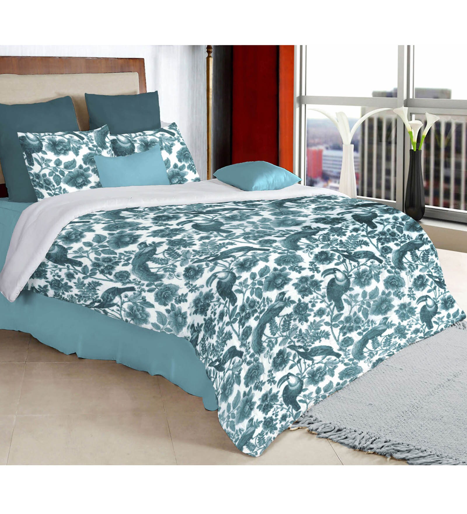 Buy 100 Cotton Double Bed Heavy Winter Comforter by Solaj Online