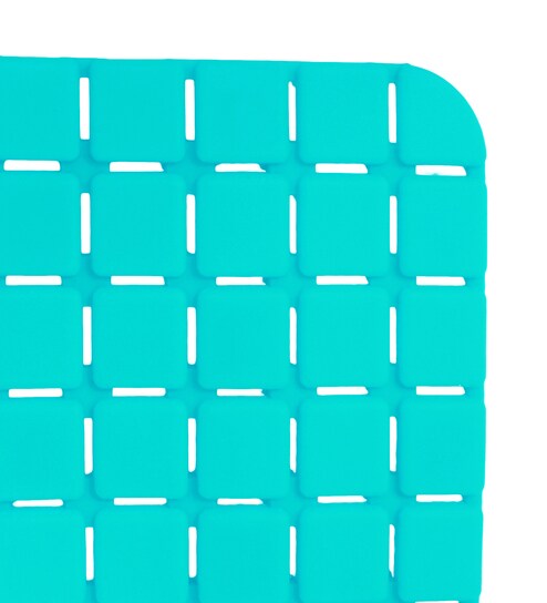 Buy Blue Pvc Solid Pattern Bath Mat By Story Home Online Solid