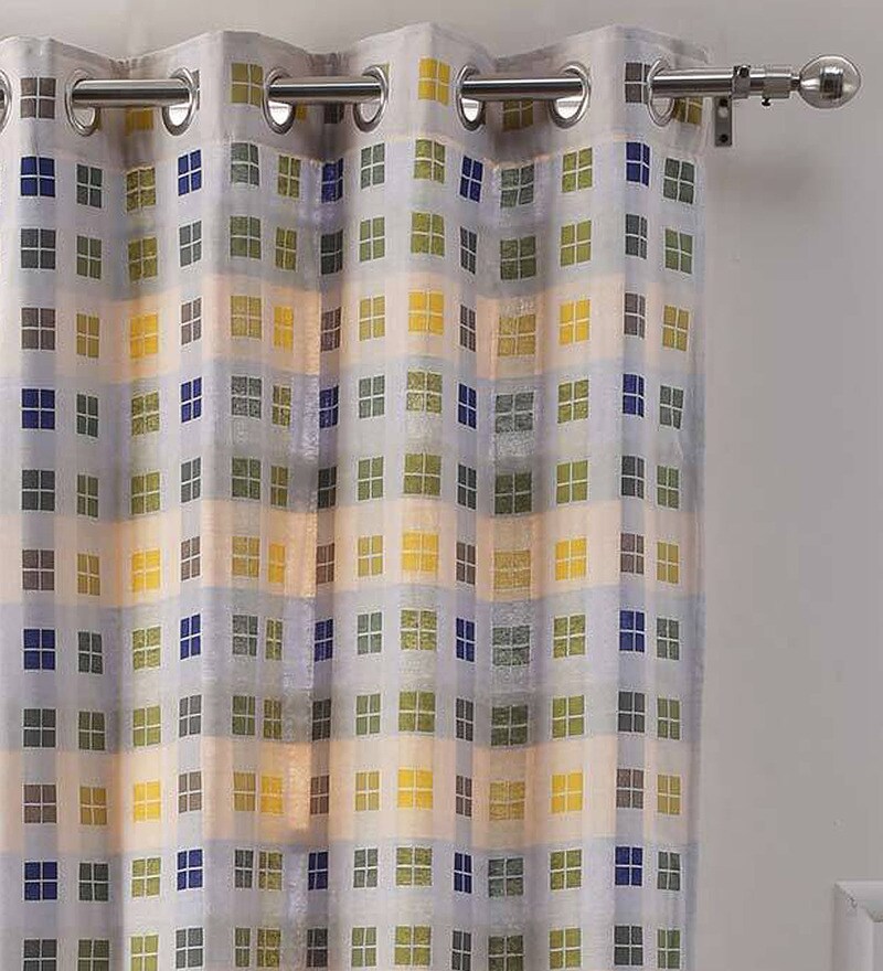 Buy Ocean Collections Purple 100 Cotton 42x90 Inch Curtain Set