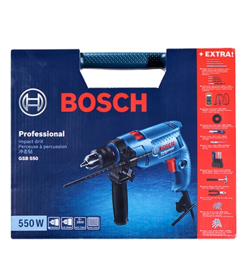 Buy Gsb 550 Electrician Power Hand Tool Kit 80 Pieces By Bosch