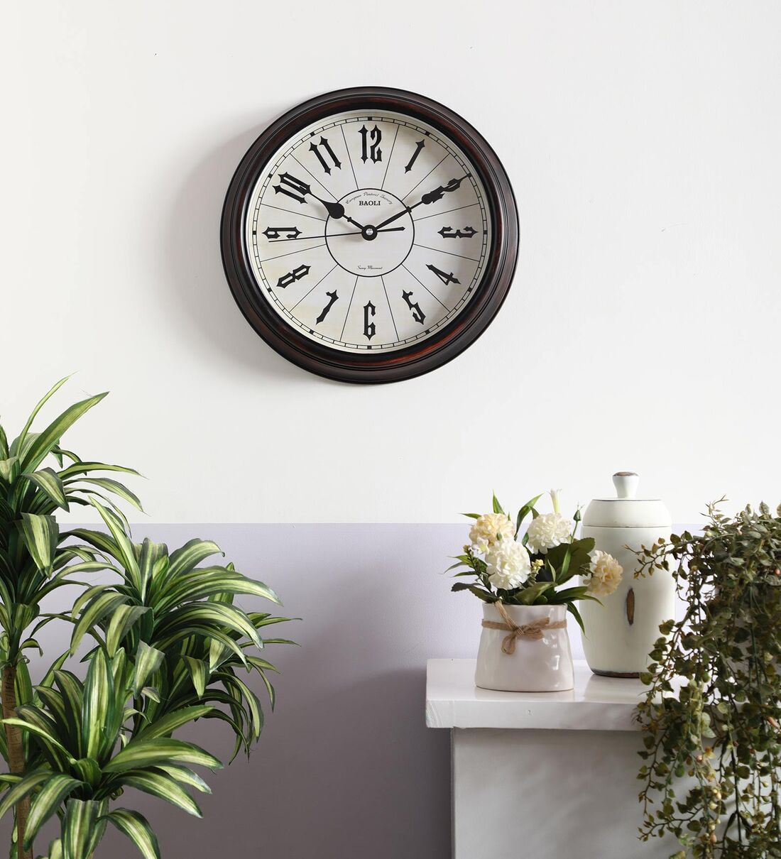 Buy Brown & Cream Plastic Analog Wall Clock at 29% OFF by am2pm | Pepperfry