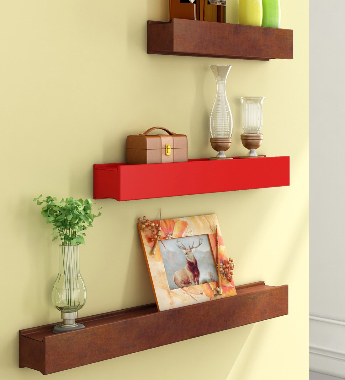 pepperfry wall shelves