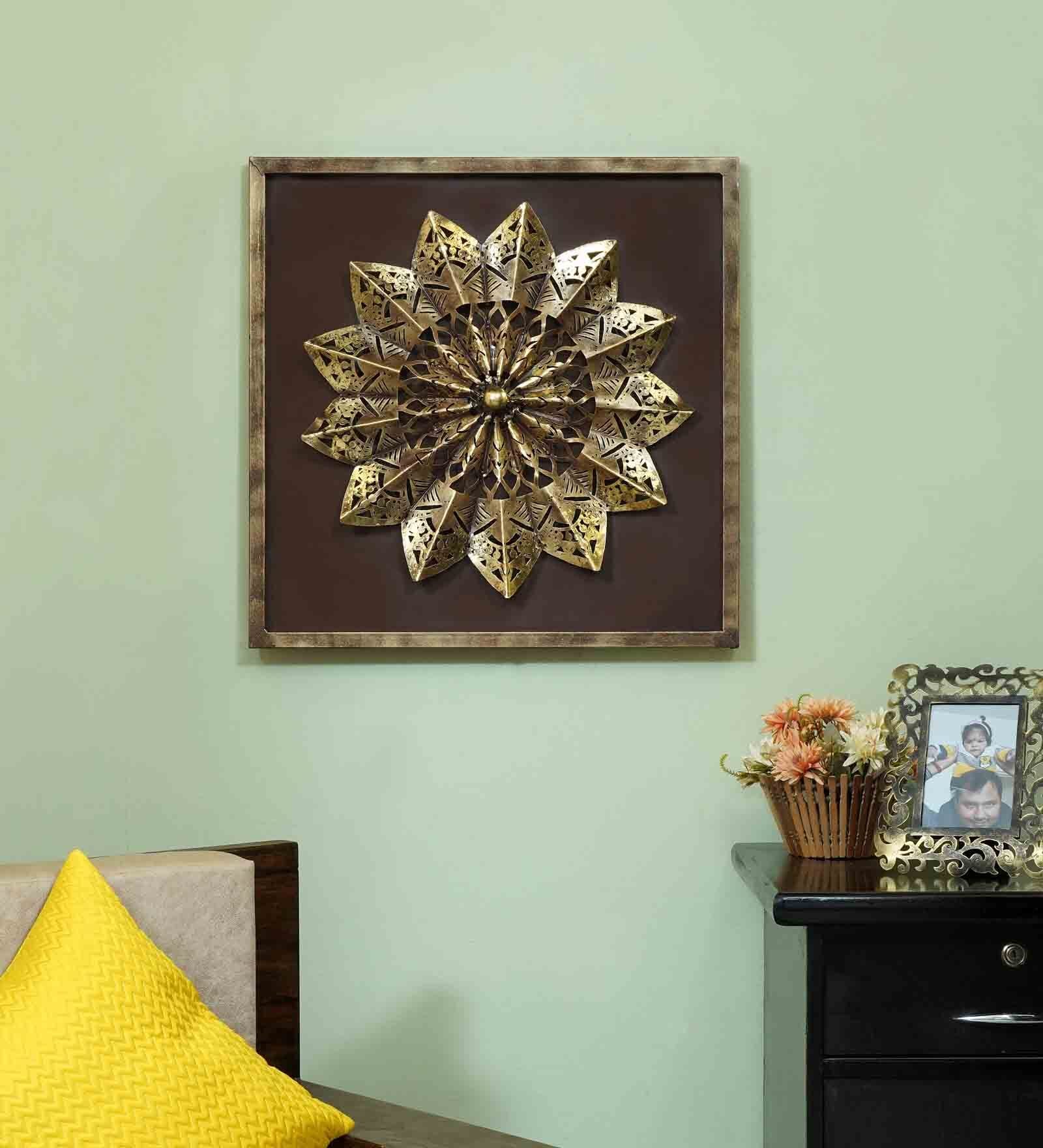Buy Brown And Gold Iron Zen Metal Wall Art at 29 OFF by The Shining