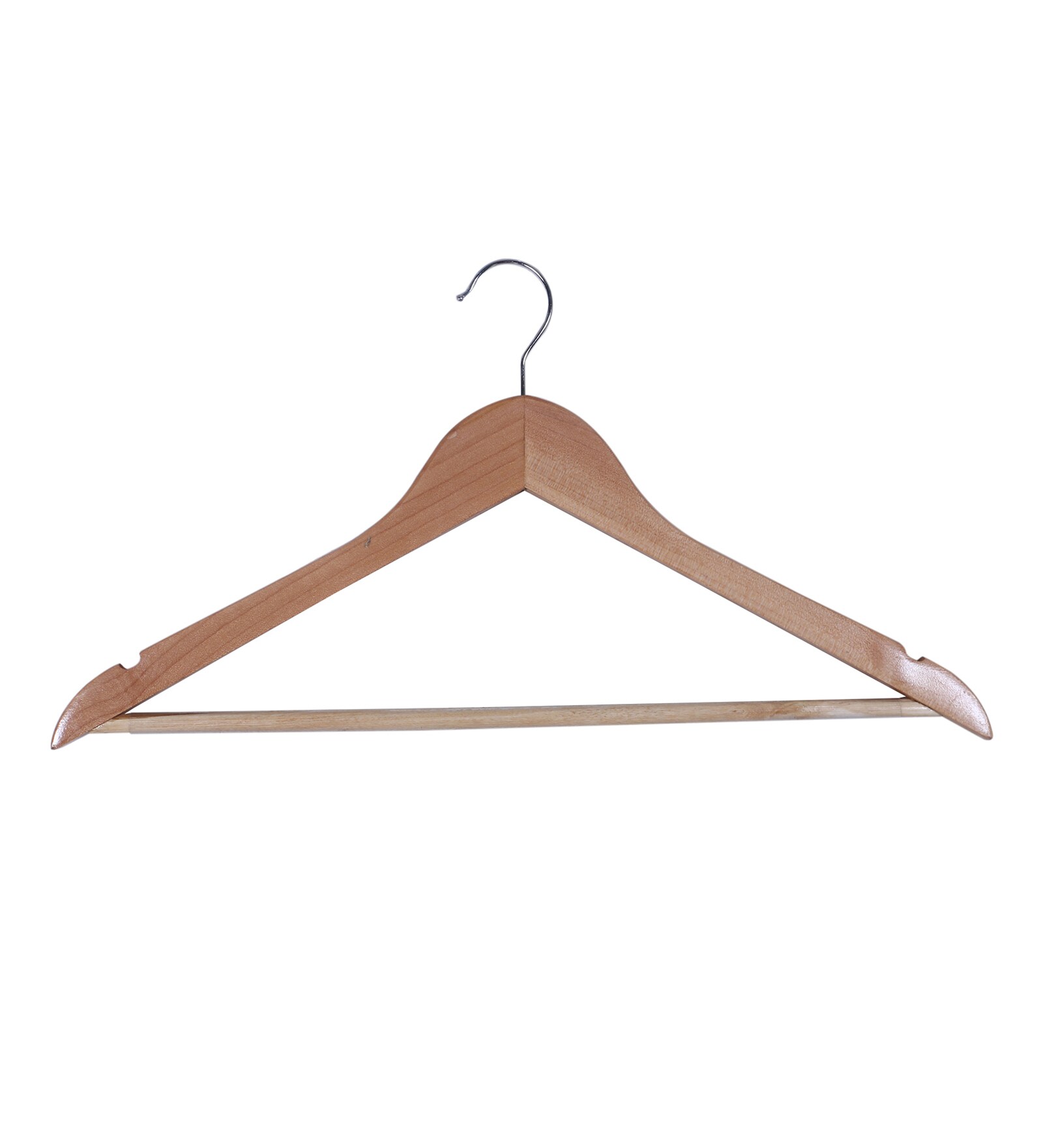 Buy Brown Wood 1 Hook Cloth Hangers (Set Of 6) By Kuber Industries Online Cloth Hangers