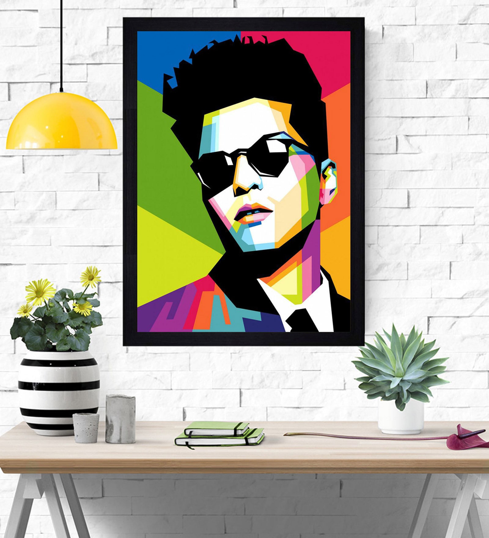 Buy Bruno Mars Wooden Framed Art Print By Chaque Decor at 87% OFF by ...