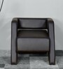 Nilkamal Bradd Leatherette 1 Seater Sofa in Black Colour