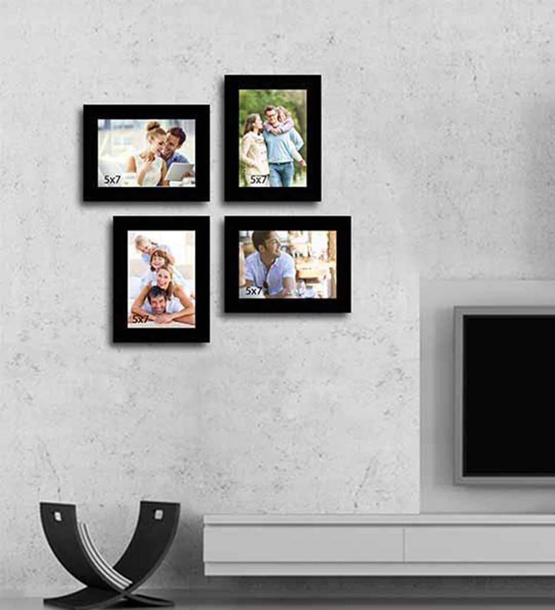 Buy Black Collage Photo Frame (Set of 4) By Art Street Online Collage
