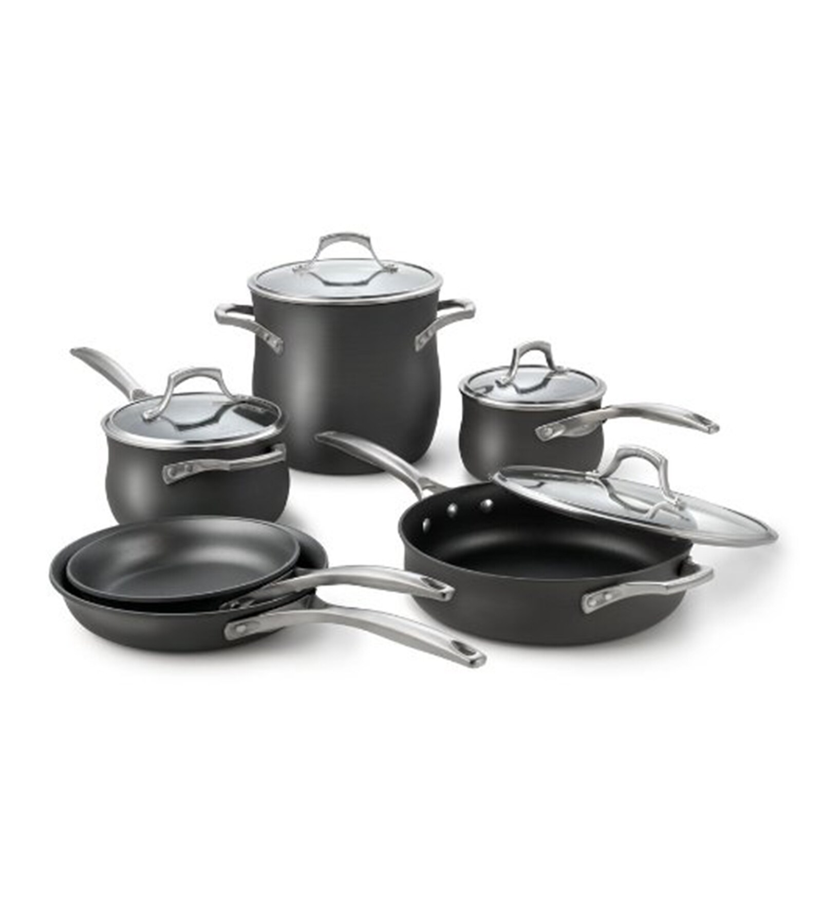 Buy Unison Aluminium NonStick Cookware Set Set of 6 by Calphalon