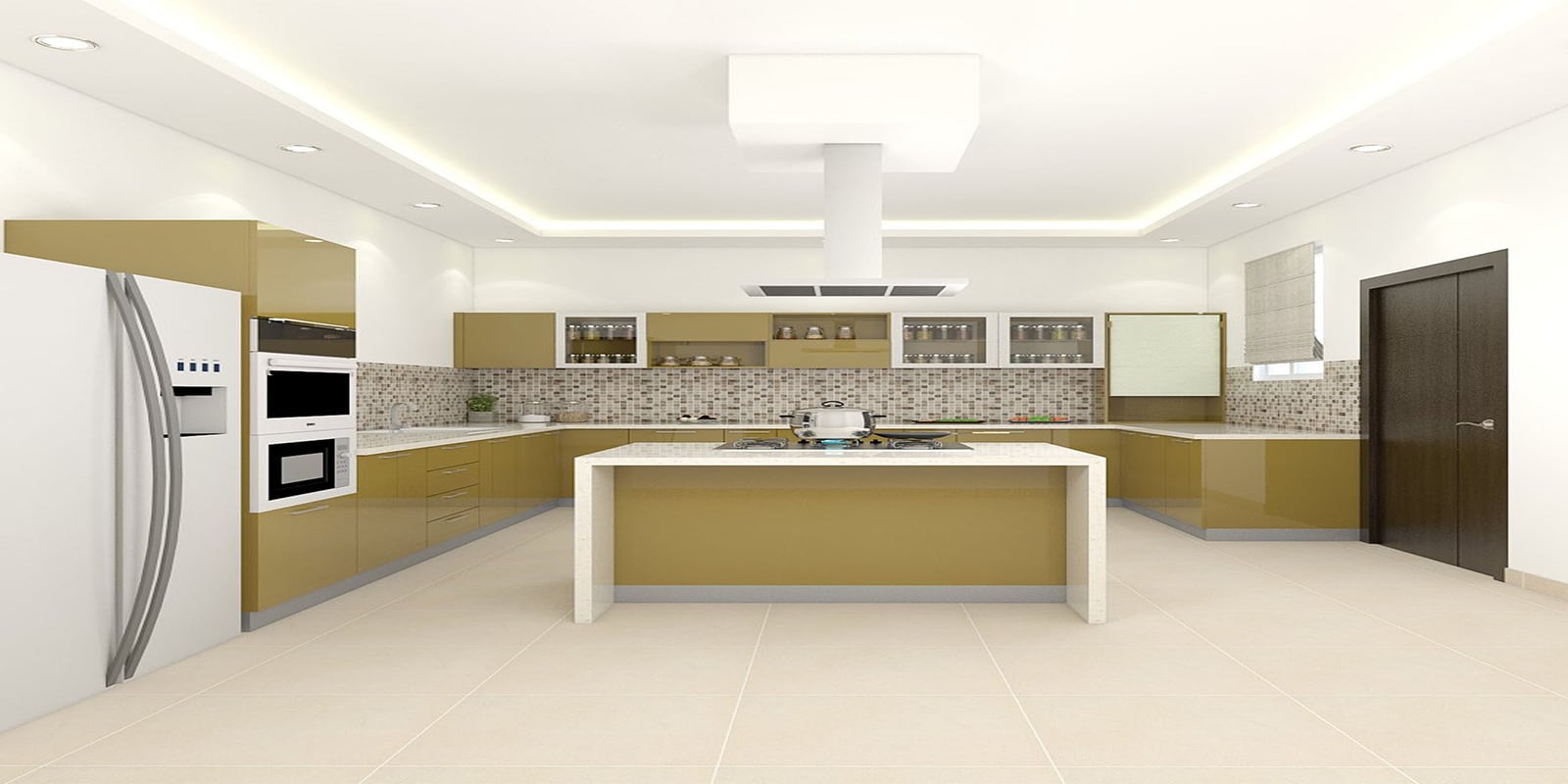 Buy Carla Island Modular Kitchen Designed in BWR Ply Online Island