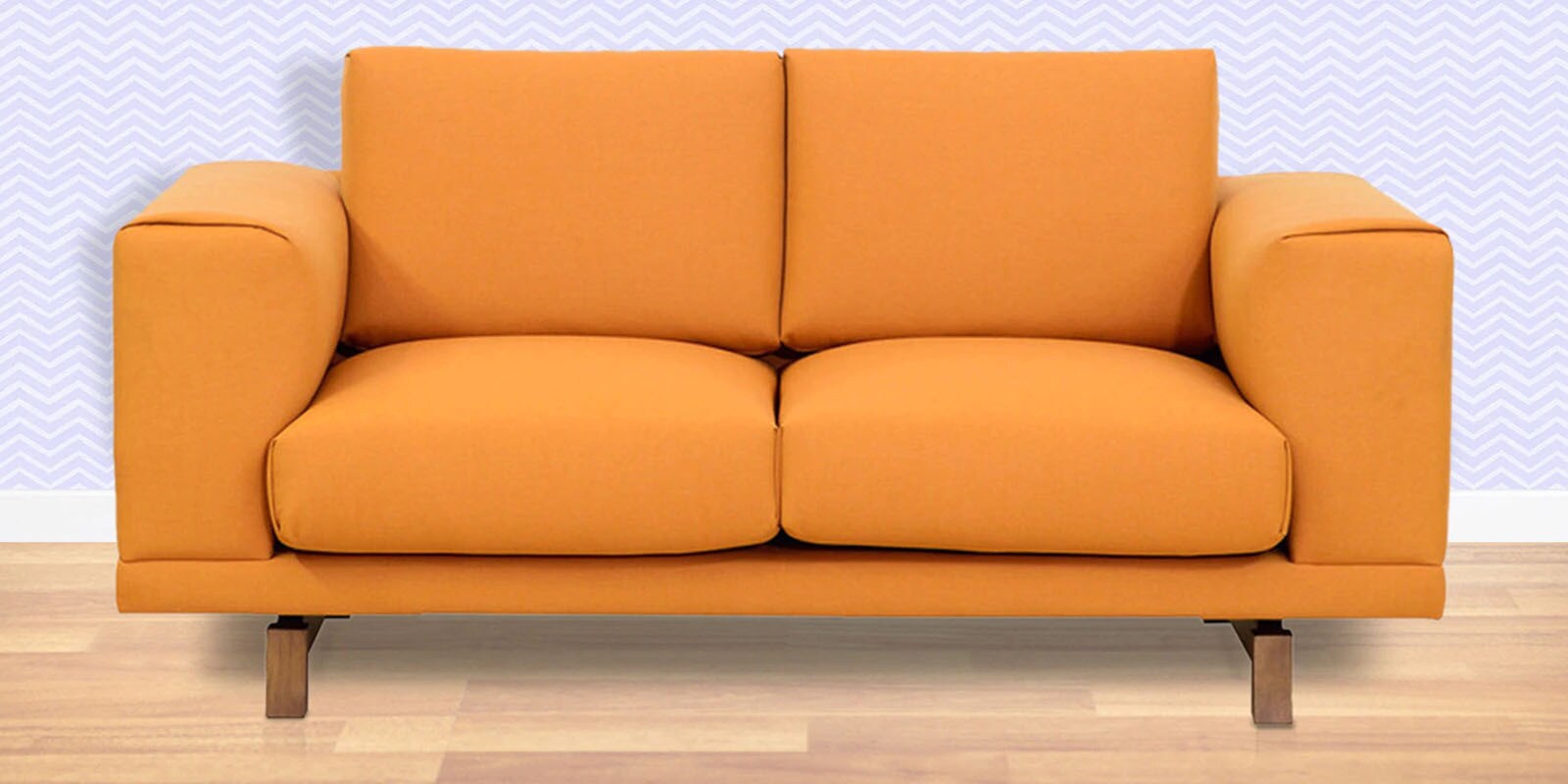 Buy Catalunya Two Seater Sofa in Apricot Colour by Casacraft Online 2