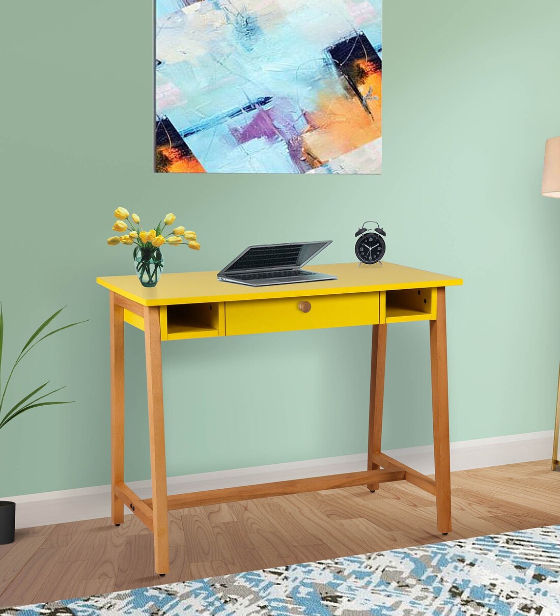 Buy Cedar Kids Study Table in Yellow Colour at 55% OFF by Trevi ...