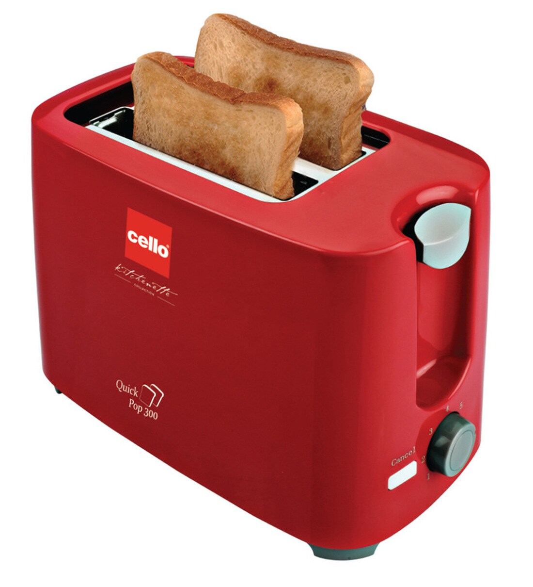 Buy Cello 2 Slices 300 Watts Toaster (Model NoCLO_QUICKPOP_300) Online