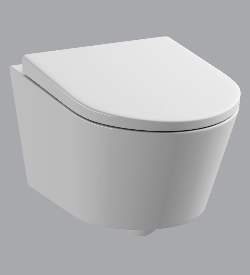 Buy Ceramic White Floor Mounted Water Closet Length 28 Width 14
