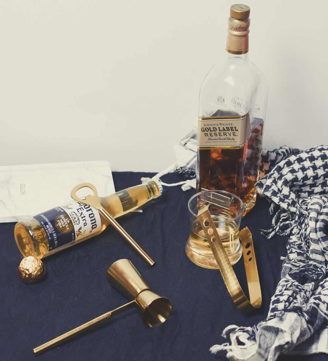 Buy Champagne Gold Bar Tool Set by Brick Brown at 25 OFF by Brick