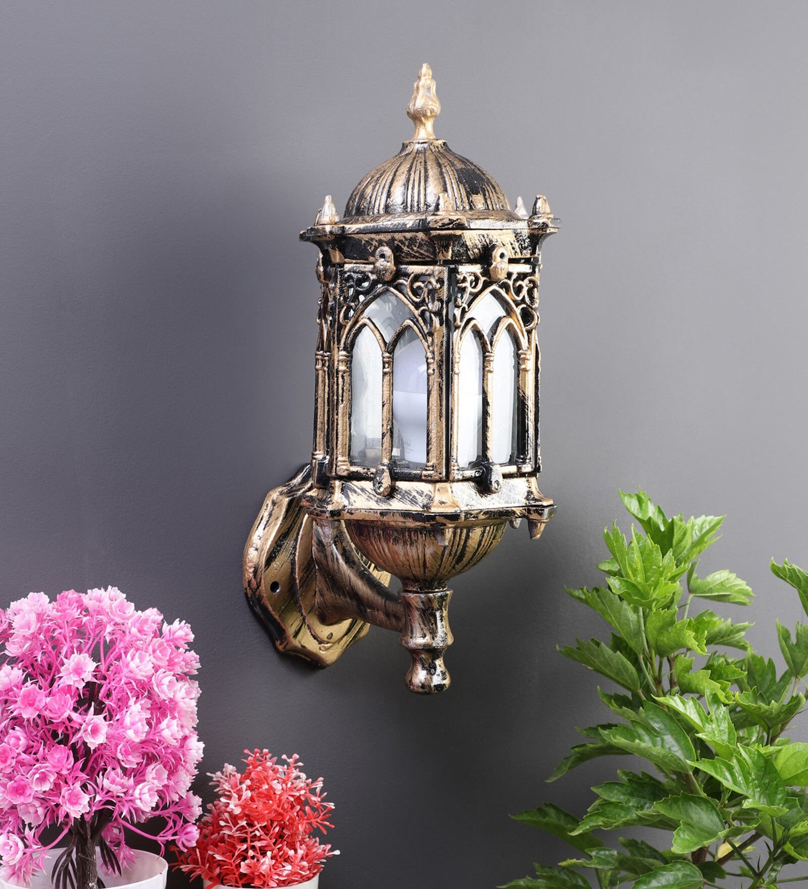 antique brass outdoor light