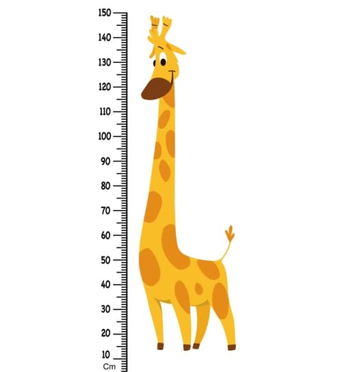 Buy Cheerful Giraffe Height Chart In Multicolour Online - Height Charts ...